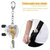 Quick Hanging Fishing Reel Key Chain Retractable Fly Fishing Key Ring  Tackle Gifts