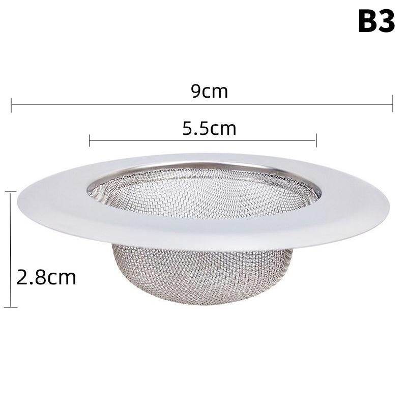 1Pcs Kitchen Sink Filter Stainless Steel Mesh Sink Strainer Filter Bathroom Sink Strainer Drain Hole Filter Trap Waste Screen