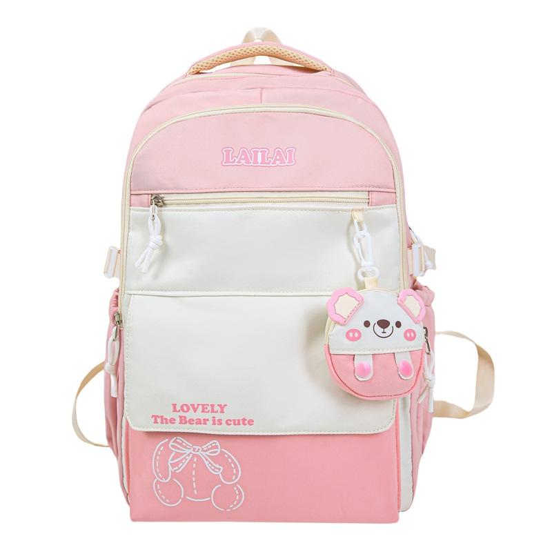 Japanese girl versatile high-value new large-capacity men's and women's small fresh ins durable multi-functional backpack
