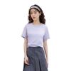 Anta Champion Series Comfortable Casual Simple Moisture Wicking Round Neck Pullover Short Sleeve T-Shirt Women T-Shirt Gray-Mist-Purple 162520116-3