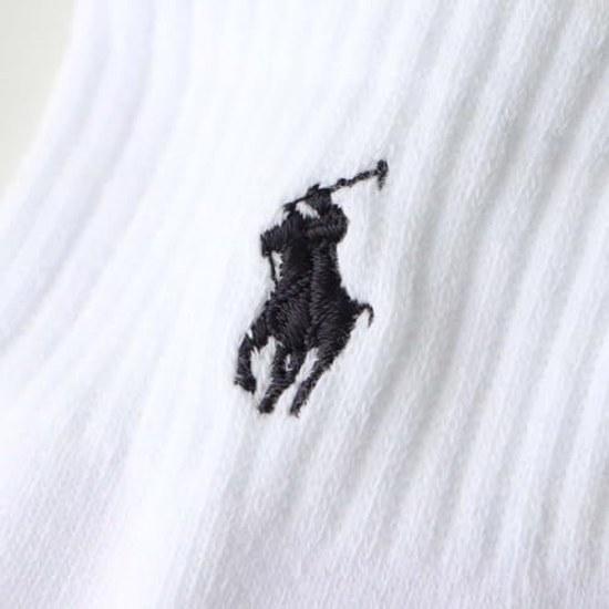 POLO RALPH LAUREN Socks Set 3 Mens Pile Sole One Point Short Unisex Adult