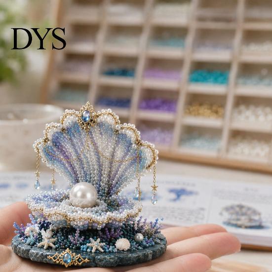 Išskirtinis krištolinių karoliukų rinkinys Mitinis vandenynas „Pasidaryk pats“ karoliukai pradedantiesiems, 3D karoliukų gyvūnų gamyba su instrukcijomis, unikalūs jūros dizainai ir raštai