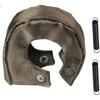T4 Titanium Turbo Blanket Heat Shield Charger Cover Wrap For T4 GT40 GT42 GT45 With Locking Springs,Cover Fiberglass Turbo Charger Cover Heat Shield