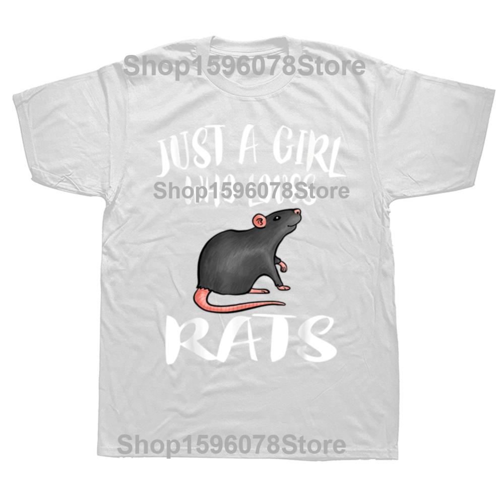 Summer Funny Mother of Rats Men T Shirt Streetwear Casual Short Sleeve Print Cotton Hip Hop Casual Rat Mom T-shirt Tops Tee