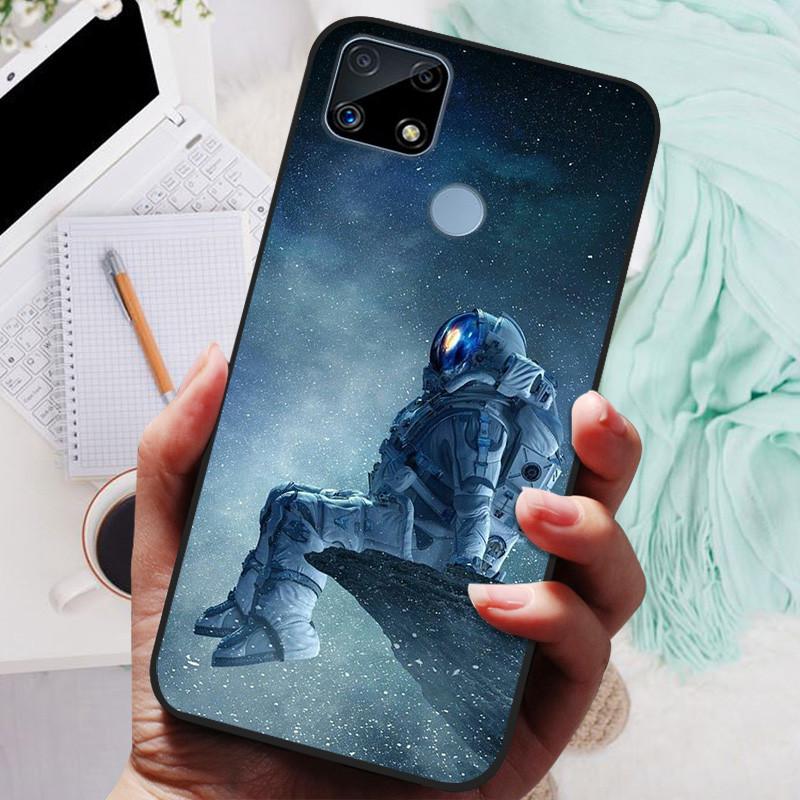 Pro Realme C25s pouzdro Soft TPU silikonový kryt na telefon pro OPPO Realme C25 pouzdro Bumper C25S RMX3195 C 25S nárazuvzdorný kryt Coque