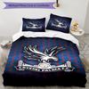 Crystal Fc Crest Printed Pattern Duvet Cover Set – Includes 1 Duvet Cover and 2 Matching Pillowcases Bedroom Decor Christmas Gifts