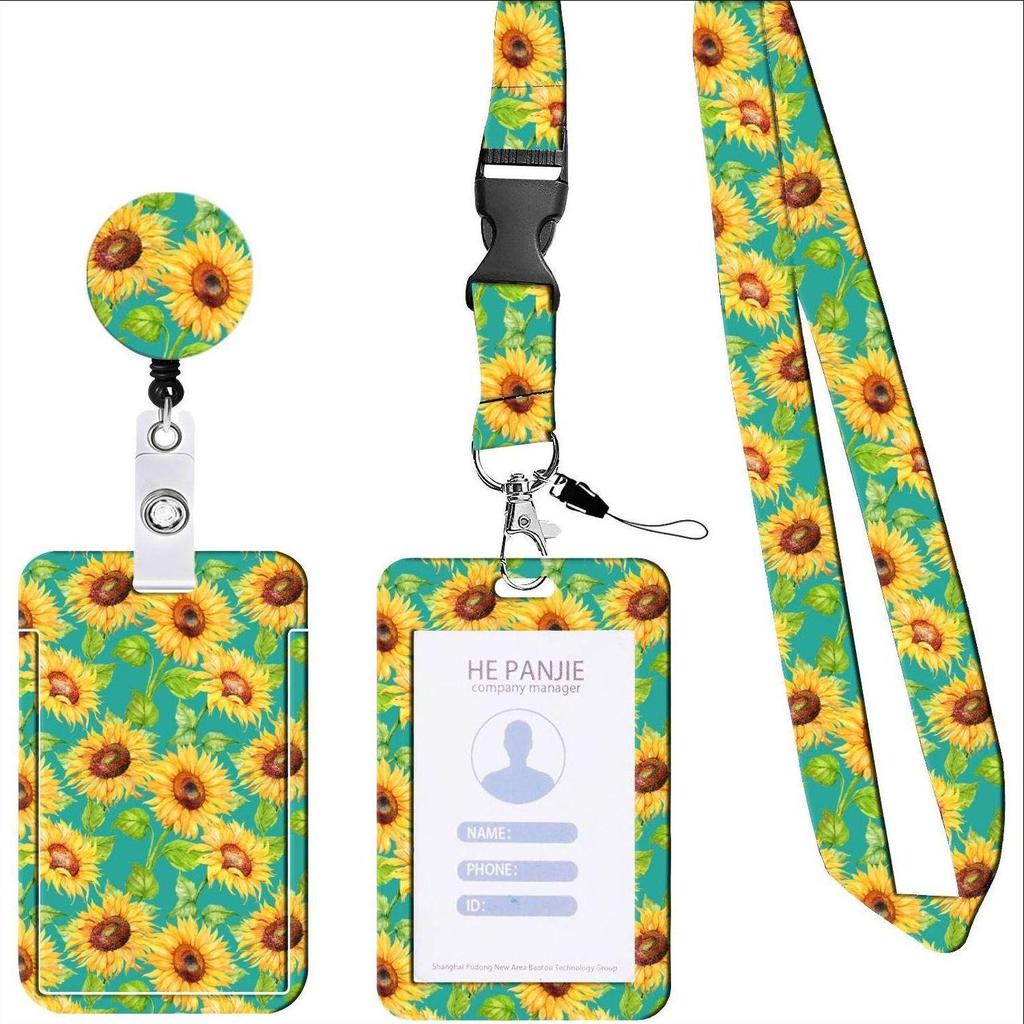 Double-Sided Printed ID Card Holder with Lanyard