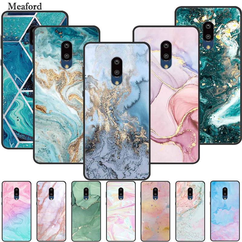 For Sharp Aquos Zero 2 Case Bumper Marble Silicone TPU Soft Phone Cover For Sharp Aquos Zero2 SH-Z20 SHV47 Case Cartoon Funda