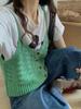Herbst 2025 Wellenmuster Strickweste: Koreanischer Stil einreihiges Lagen-Tanktop