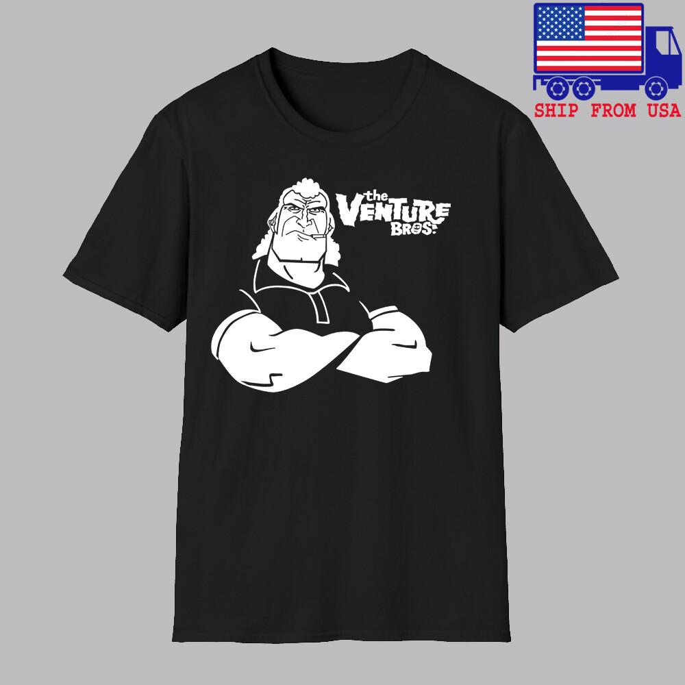 Venture Bros BROCK Cartoon TV Show Men#039;s Black Size S5XL Unisex T-Shirt S