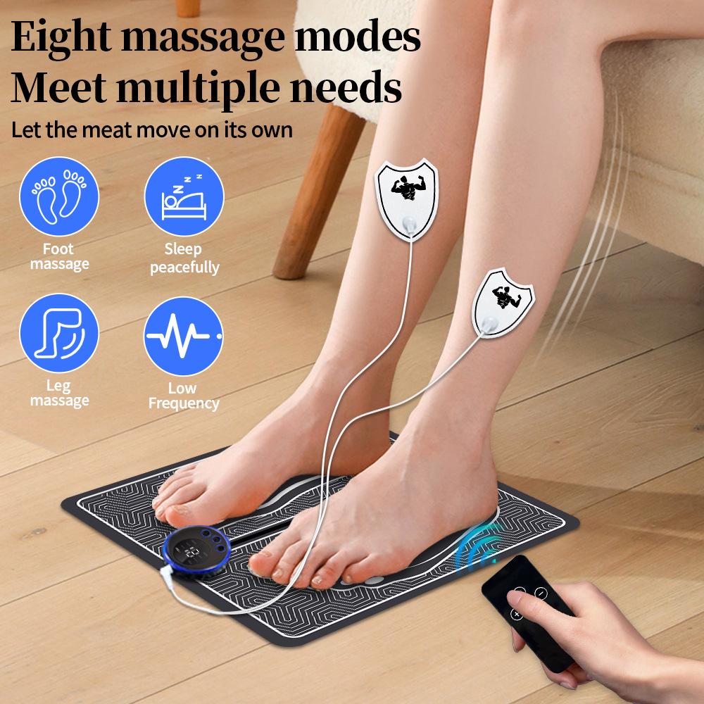 Rechargeable EMS Microcurrent Foot Massage Mat