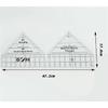 45/60/90 Degree Double Strip Quilting Patchwork Ruler Template Non-Slip Acrylic Quilting Rulers for Quarter Square Triangle Cutting Guide (18in,