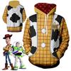 Toy Story 4 Cowboy Sheriff Woody Muster Pullover Hoodie Sweatshirt Mit Lebhaftem 3D Digitaldruck