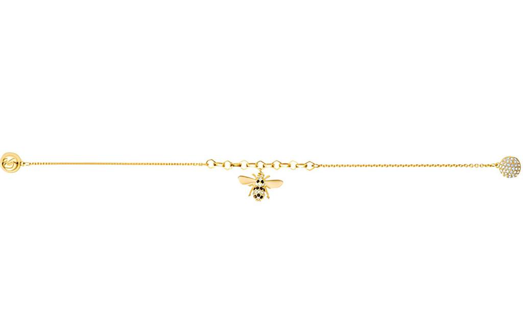 Swarovski Remix Collection Women's Bee Strand Bracelet Gold 5380077