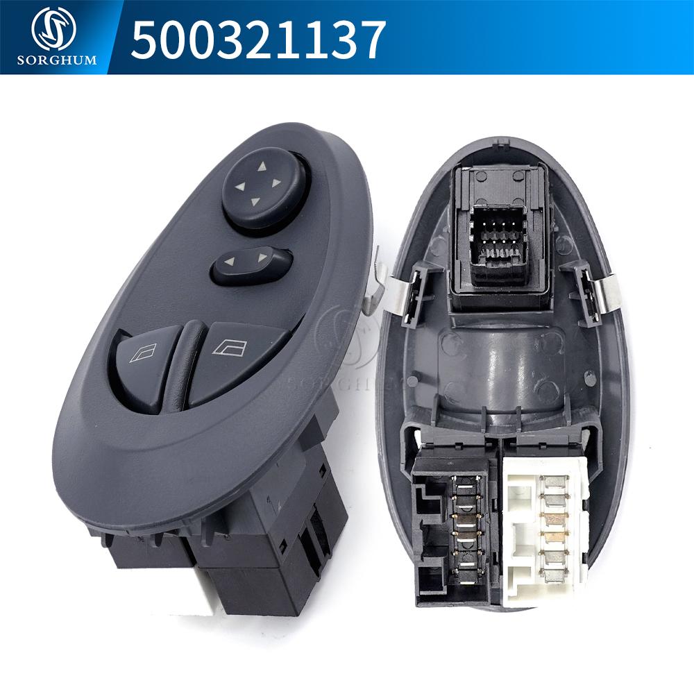 SORGHUM 500321137 93952636 939526345 Truck Mirror Window Lifter Control Switch Regulator Button For Iveco Daily MKII 1999 2006