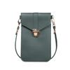women's tide lock slung pu leather touch-screen mobile phone wallet female retro student buckle small wallet