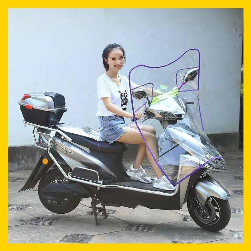 

Rainproof Windproof Motorcycle Sunshade Canopy with Widened Side Wings - Easy Disassembly, Thickened New Model