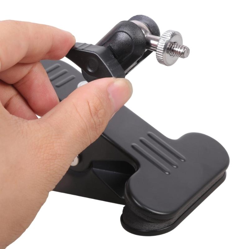 Metal Clamp With 1/4inch External Screw And Rotating Ball Head For Camera Lighting Studio Equipment Mounting Accessories
