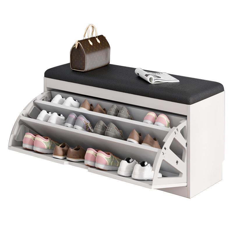 Flip-Top Shoe Cabinet & Bench: Multi-Functional Entryway Shoe Storage and Sofa Stool