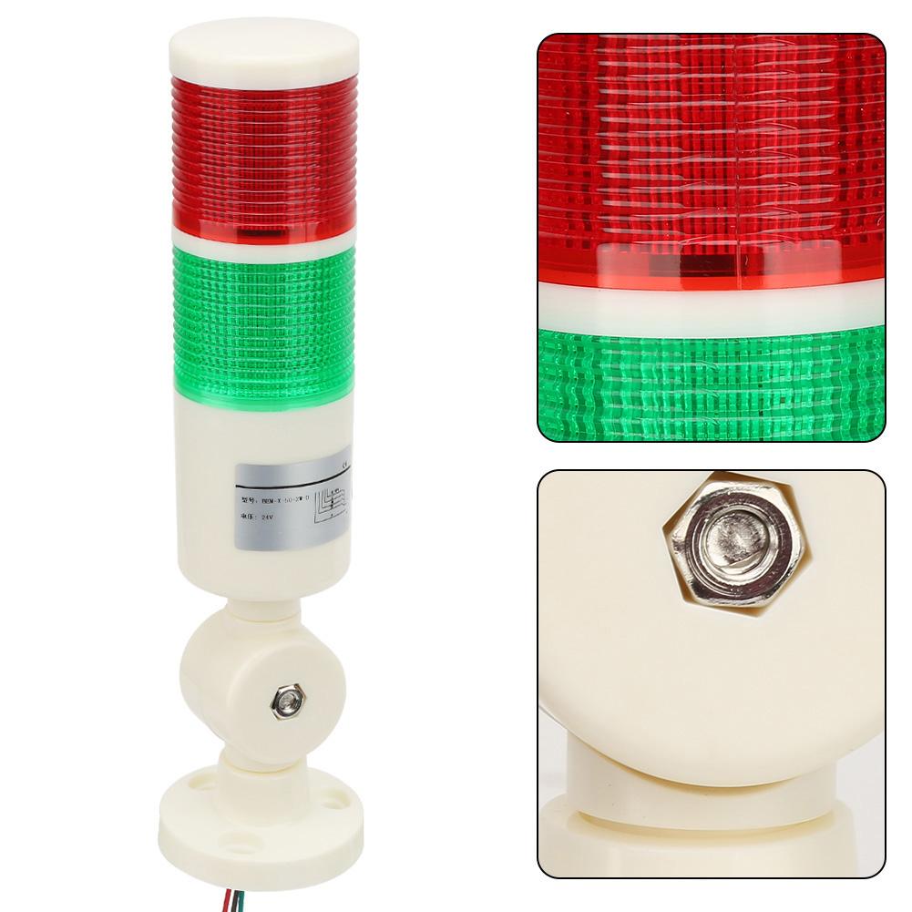 Red /Green CNC Machine Warning LED Indicator Alarm Signal Light 24VDC