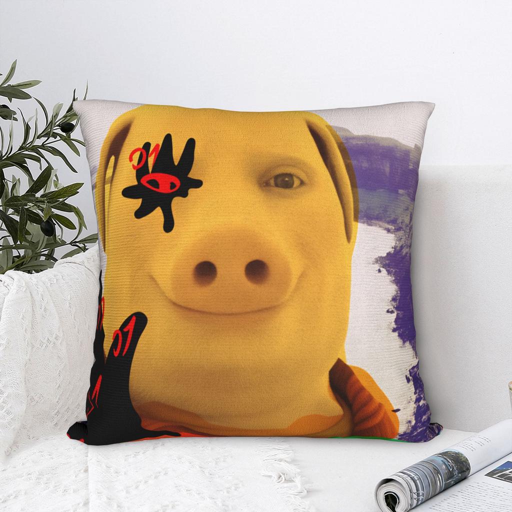 John Pork Is Calling Pillow Cover Square Pillow Case Cushion Cover Novelty Graphic Pillowcases For Sofa Home Decorative