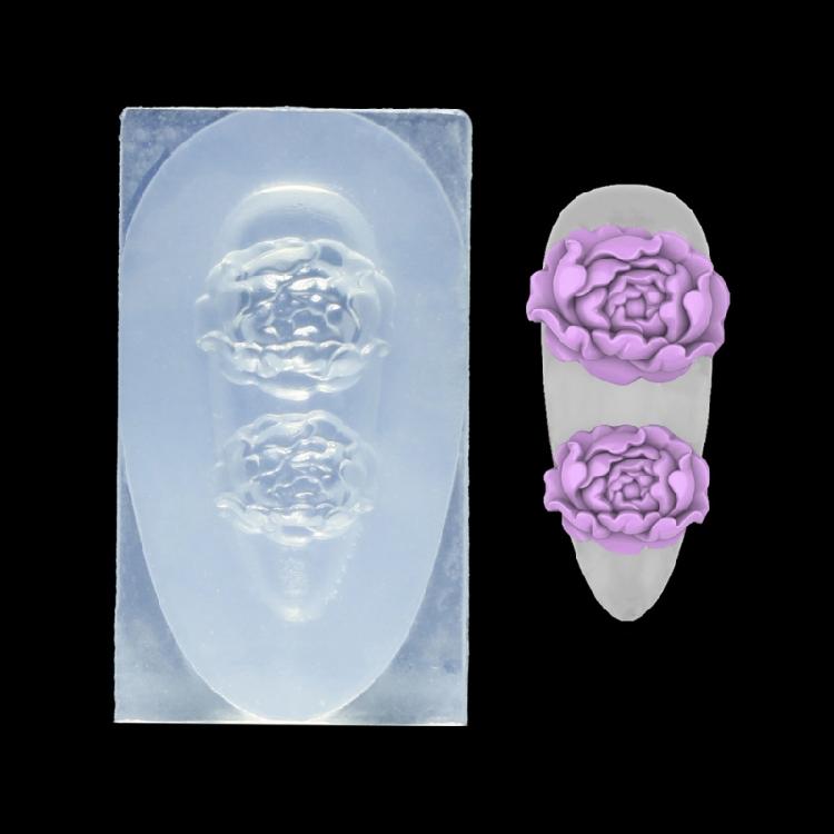 Silicone Nail Art Molds Flower Animal Cloud  Antler Pattern 3d Nail Carving Mold Silicone Nail Carving Mold Enduring
