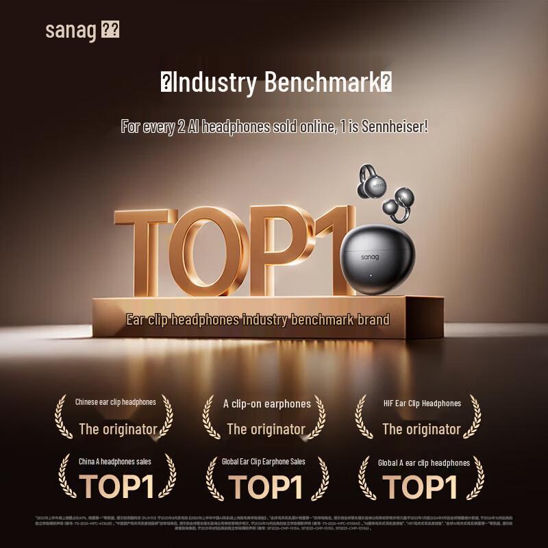 SANAG S7S Ultra Open-Ear AI Translator Headphones