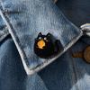 Cat Hat Badge Cartoon Alloy Brooch Pin, Mini Enamel Animal Shape Ornament Clothing Jewelry Accessory for Women Men Decoration Pin