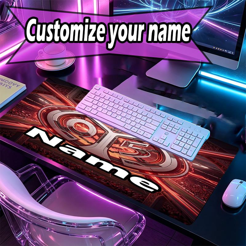 Custom Name Personalized 05 1FSV Mainz 05 Pattern Mousepad, Laptop PC Desk Mat, Decorative Desk Mat for Home Keyboard Pad Gift