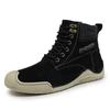 Fashion Winter Warm Plush Ankle Boot Frosted Leather Casual Men's Shoes Fashion Genuine Leather Autumn Outdoor Wearable Leather Boots
