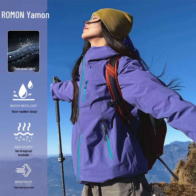 ROMON Unisex Outdoor Windproof Waterproof Jacket