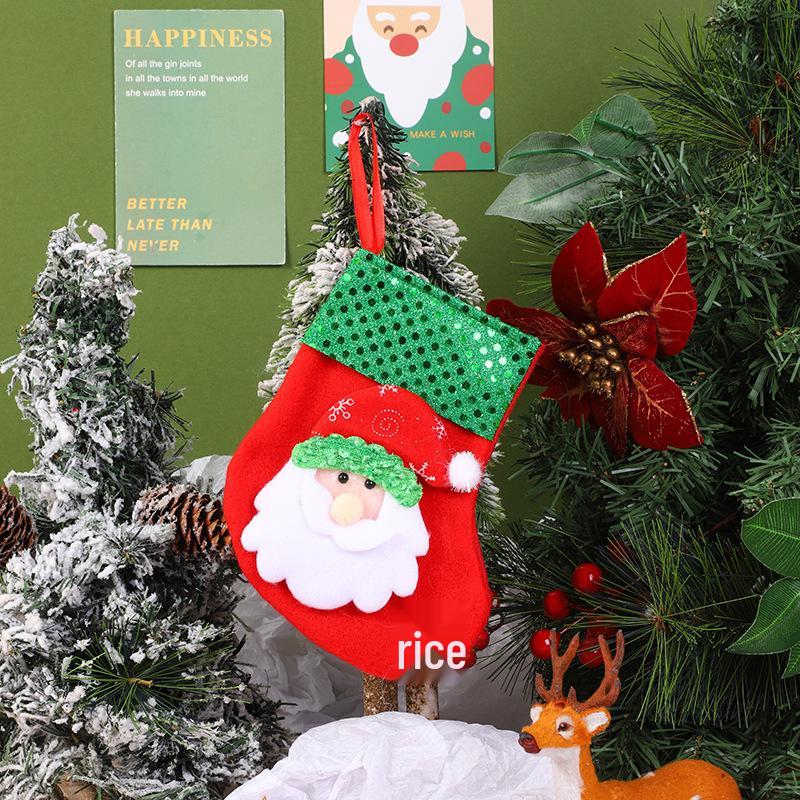 Christmas Cartoon Santa Letter Stockings for Children's Gifts & Candy