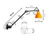 Modern Nordic Minimalist Swing Arm Wall Lamp