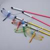 Interactive Cats Teaser Wand Toy With Bells Realistic Dragonflies Design For Kitten Playtimes And Exercise Stick Gift