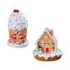 Christmas Snow House Figurine Party Favors Crafts Christmas House Decor for Bedroom Kitchen Table Centerpieces Festivals Indoor