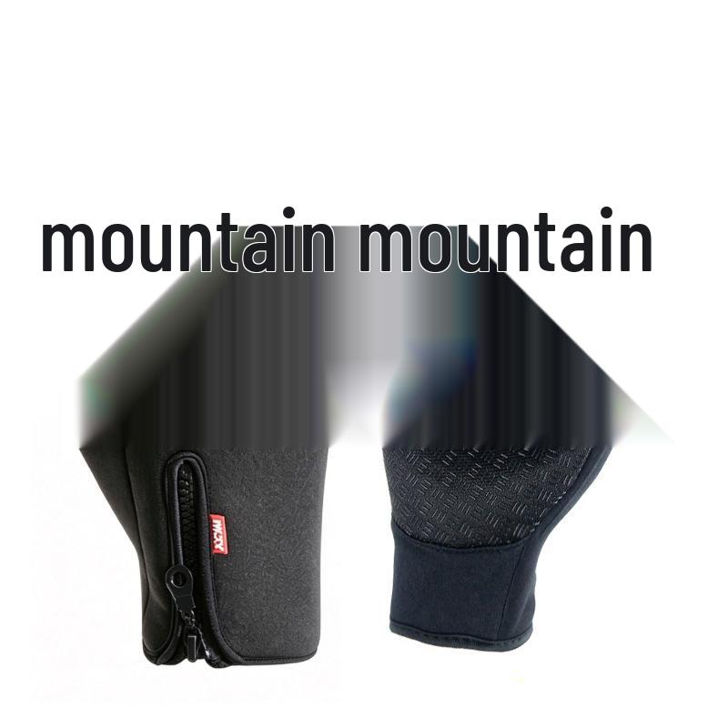 Windproof Waterproof Touchscreen Cycling Gloves for Men & Women - Full Finger Winter Warm Fleece Outdoor Sports