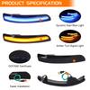 USA Stock Mirror Turn Signal Lights for Ford Kuga Focus 3 Escape EcoSport C-Max Dynamic Indicator Bright Sequential Blinker