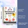 1BOOK explosive watercolor workbook beginner watercolor painting coloring book exquisite flower cotton coloring book