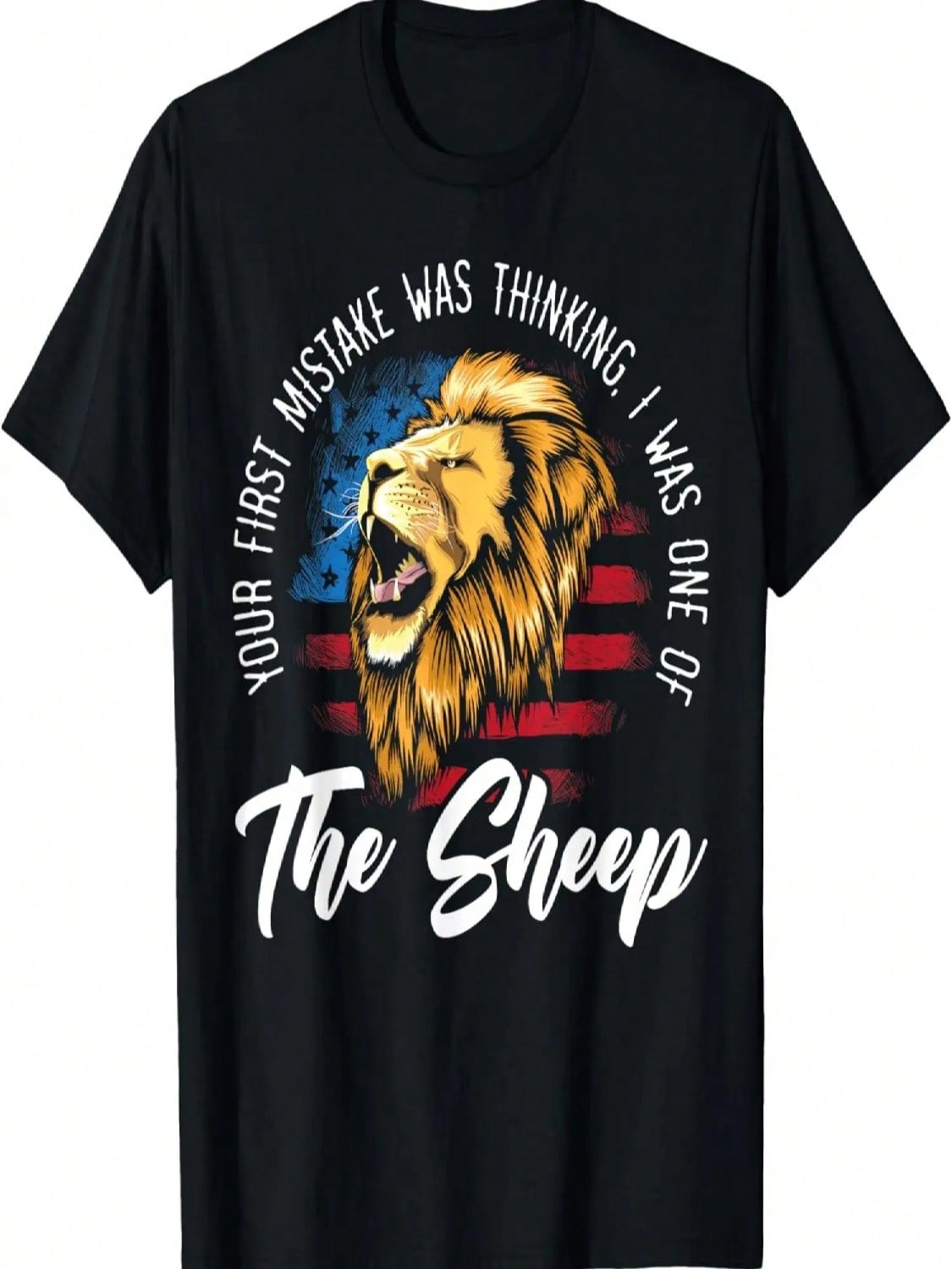 Your First Mistake Was Thinking I Was One Of The Sheep Lion T-Shirt S разноцветный