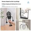 Octopus Suction Cup Mini USB Fan: Silent for Office, Dorm, Kitchen, and Desktop Use