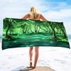 Oversize Beach Towel, Extra Large Towels,Forest Print Cool Travel Pool Towel,Soft and Quick Dry Swim Towels for Women and Girls
