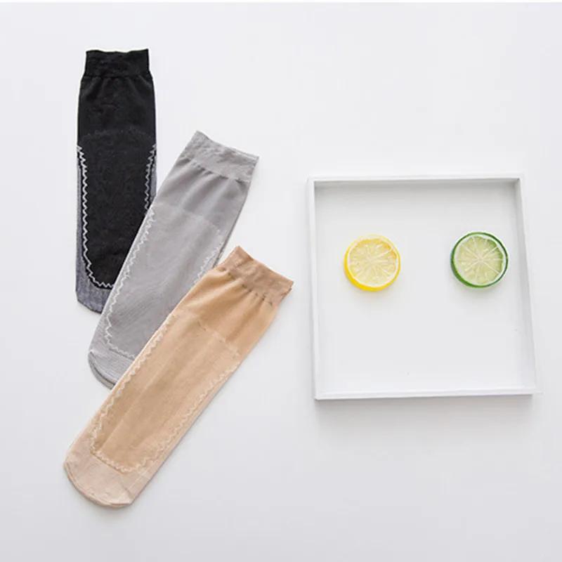 Hot Sale! 10 Pairs/Lot High Quality Women Velvet Socks Female Socks Spring Antumn Thin Silk Transparent Ankle Women's Socks Set