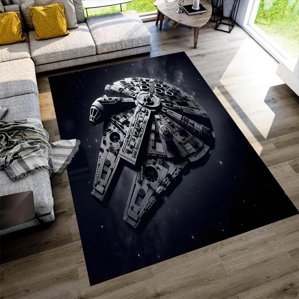 Star Wars Floor Rug Office Rug Design for Balcony Living Rooms Bedrooms Playrooms Anti-slip Rug Office Home Decor Wedding Party Gift