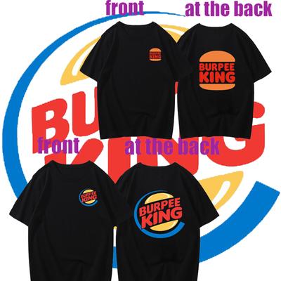 New Style Burpee King Print Tshirt Unisex Unisex T Shirt Fashion Summer Tee Shirt Novelty Creativity Unisex Short-sleev Casual Tops Unisex