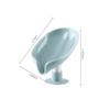 Leaf Shape Soap Box Suction Cup Tray Drying Rack Drain Soap Holder for Shower Sponge Container Kitchen Bathroom Accessories