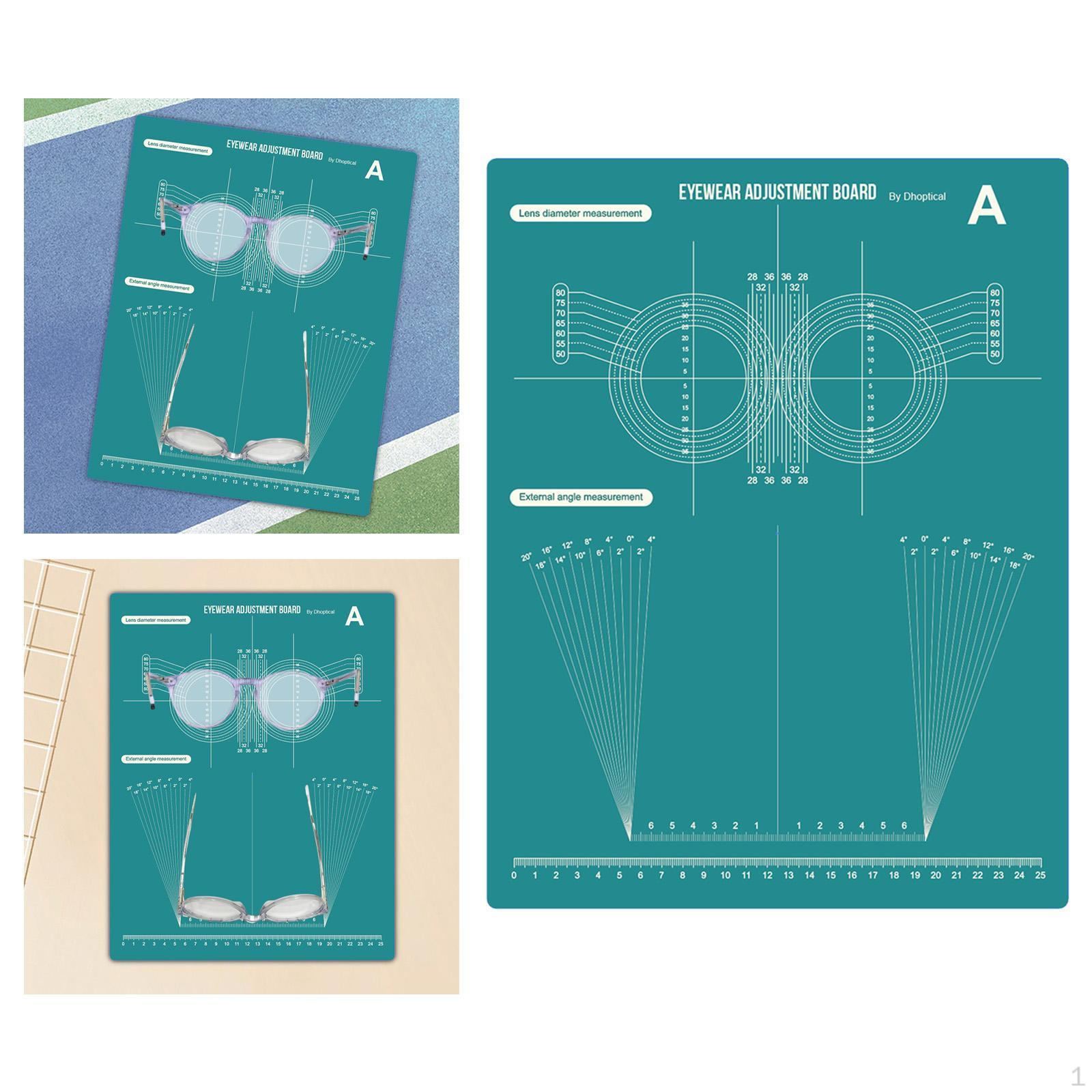 

Доска для регулировки очков ПВХ Многоцелевая Измерительная площадка для теста измерения косого угла