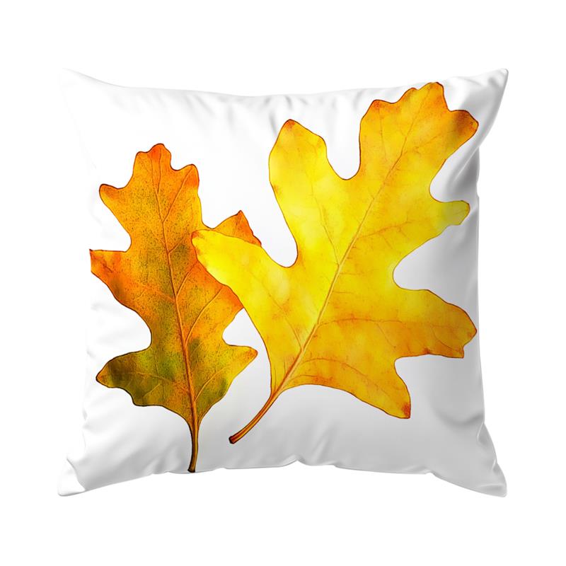 Home Decor Autumn Oak Leaves And Acorns Throw Pillow Covers Pattern Cushion Cover Suitable For Sofa Bedroom Car Pillow Cover