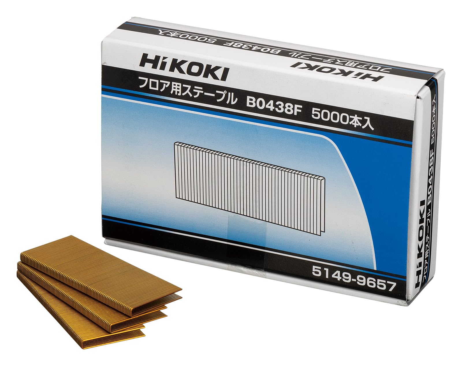 

HiKOKI Staple for Tacker 38mm Shoulder Width Needle 5000 Pieces B038F 4.8mm серебряный