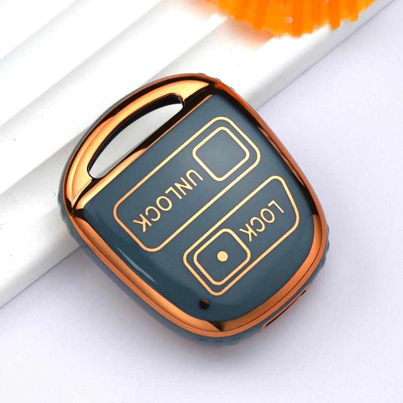 Car Key Fob Case Cover Skin for TOYOTA CAMRY RAV4 Corolla PRADO YARIS Tarago for LEXUS Protector Keychain 2 3 Buttons TPU