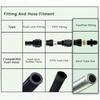 AN6 AN8 AN10 Straight Male To 5/16" 3/8" 1/2" 1/4" Tubing Compression Oil Line Hose End Fitting Adapter Fuel Line Adaptor